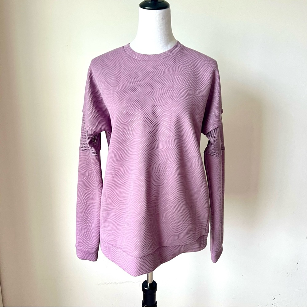 Under Armour Unstoppable Move Purple Mesh Panel Crew Neck—SZ. Small